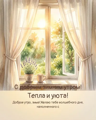 С добрым зимним утром! Тепла и уюта! — morning sun 04